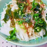 和風が中華風に✿大根とわかめと水菜の簡単サラダ❤